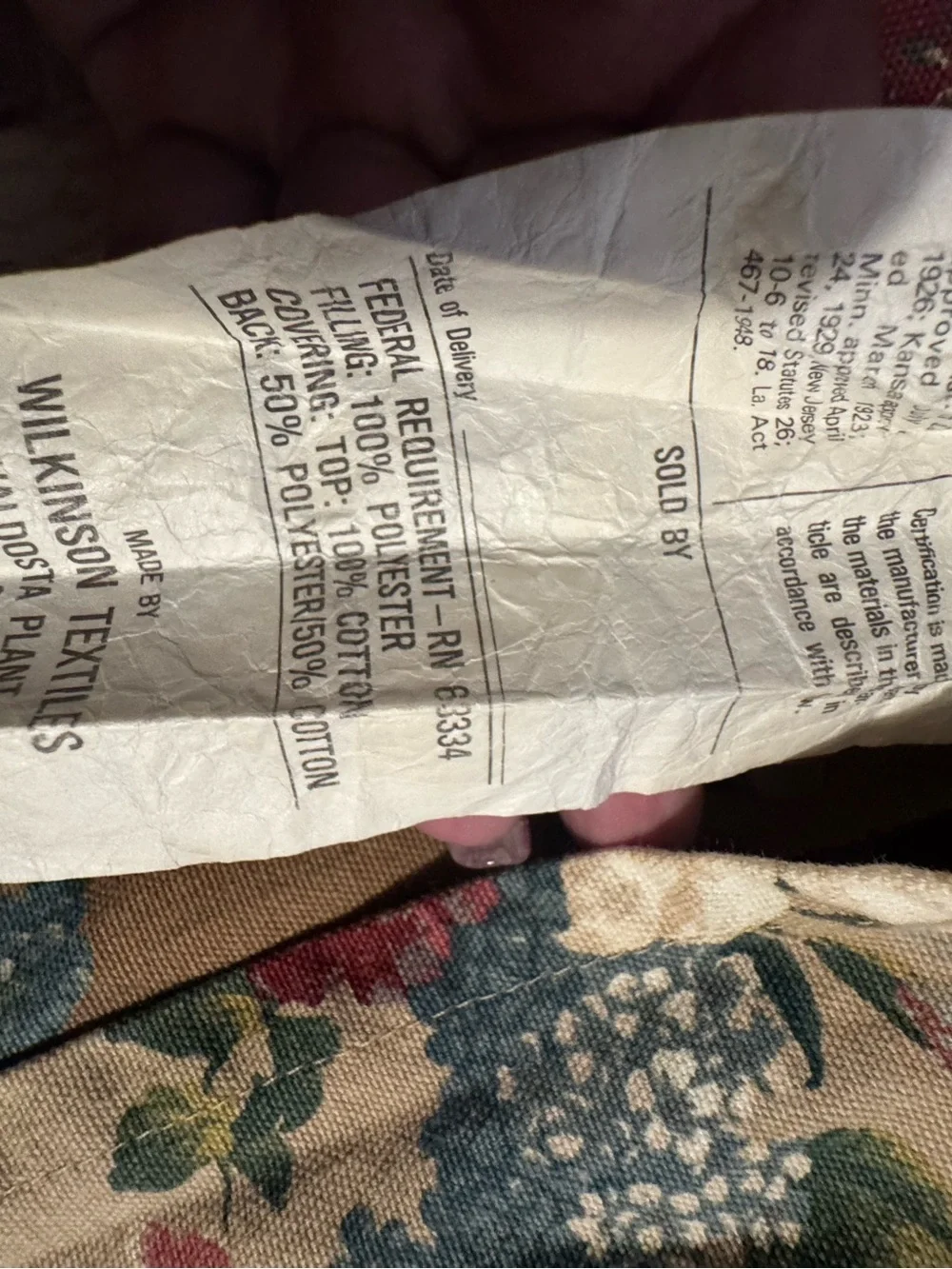 Lot of Two Floral Brown Standard Size Quilted Country Core Themed Pillow Shams